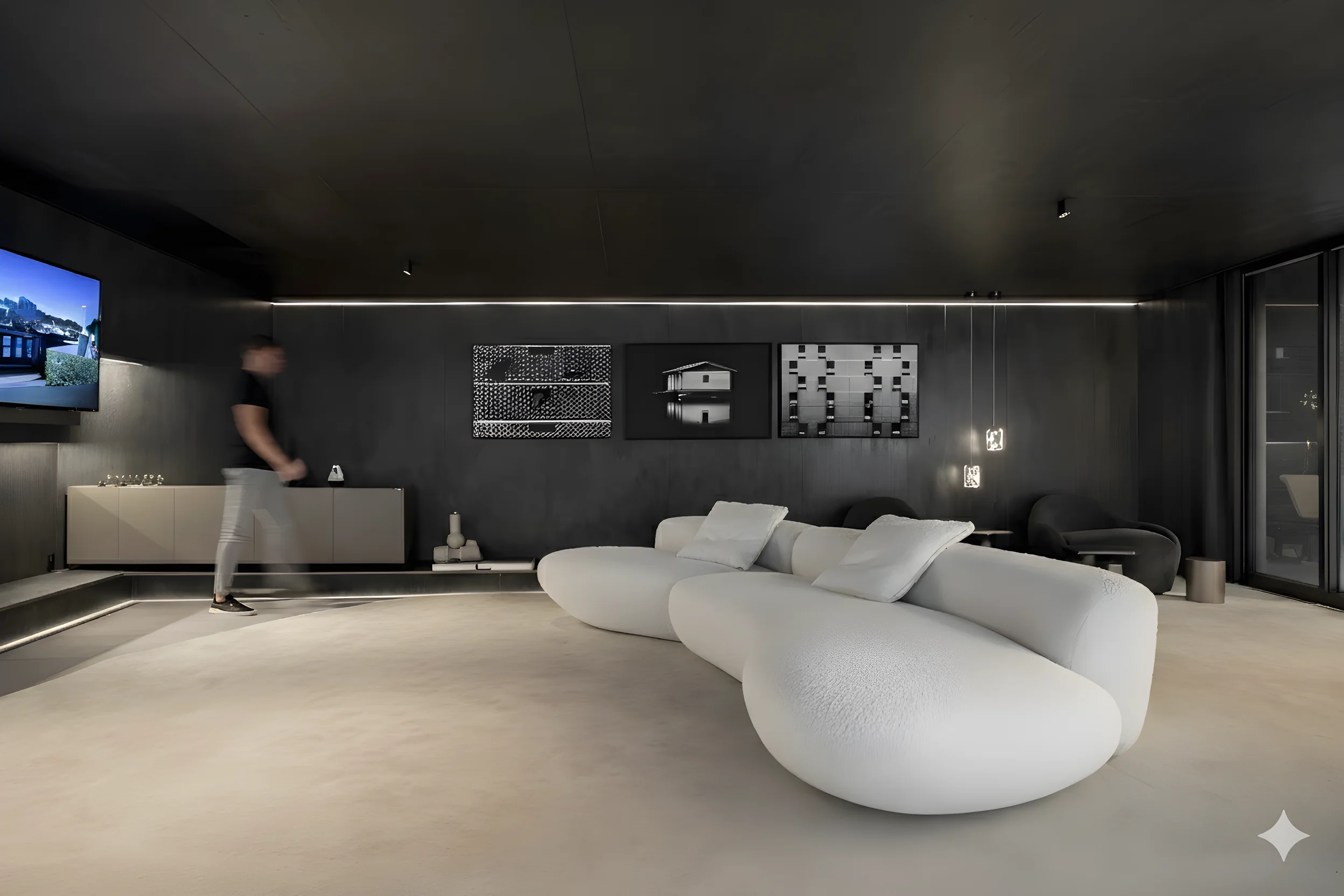 Showroom Kleed International com mobiliário de alto padrão